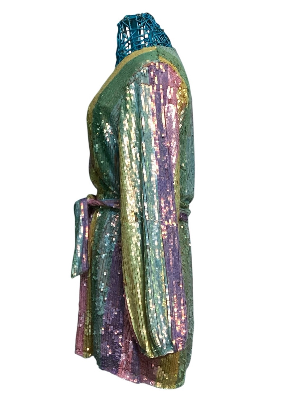 Show Me Your MuMu Rainbow Sequin Mini Dress - Picture 3 of 9